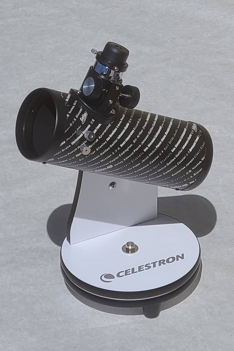 Celestron FirstScope 76mm telescope for kids - front side view