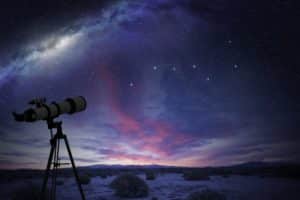 telescope looking at the Great Bear constellation