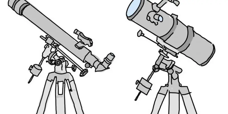Reflecting vs. Refracting Telescope Feature Image