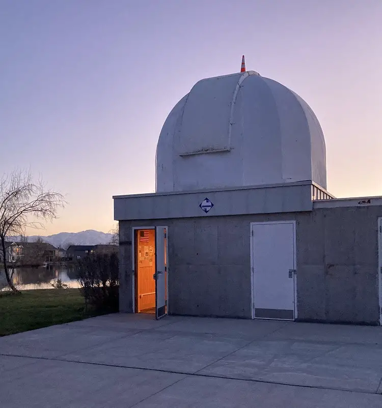 Stansbury Park Observatory Complex refractor house dome