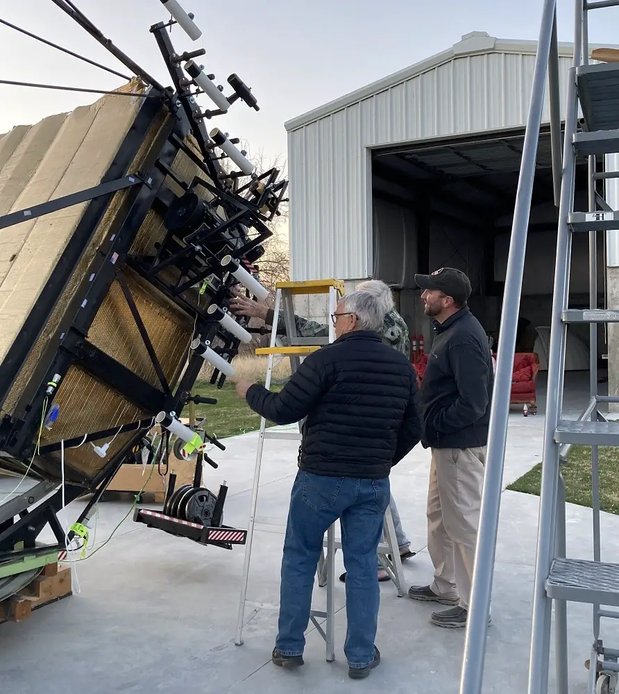 Rodger Fry and Mike Clements of Stansbury Park Observatory Complex