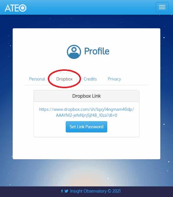 ATEO portal dropbox link to download files