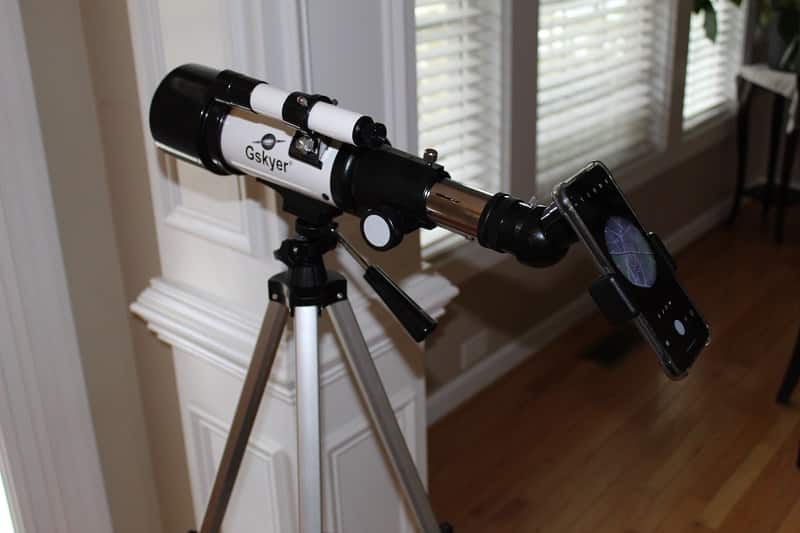 gskyer 70mm telescope with smartphone mount