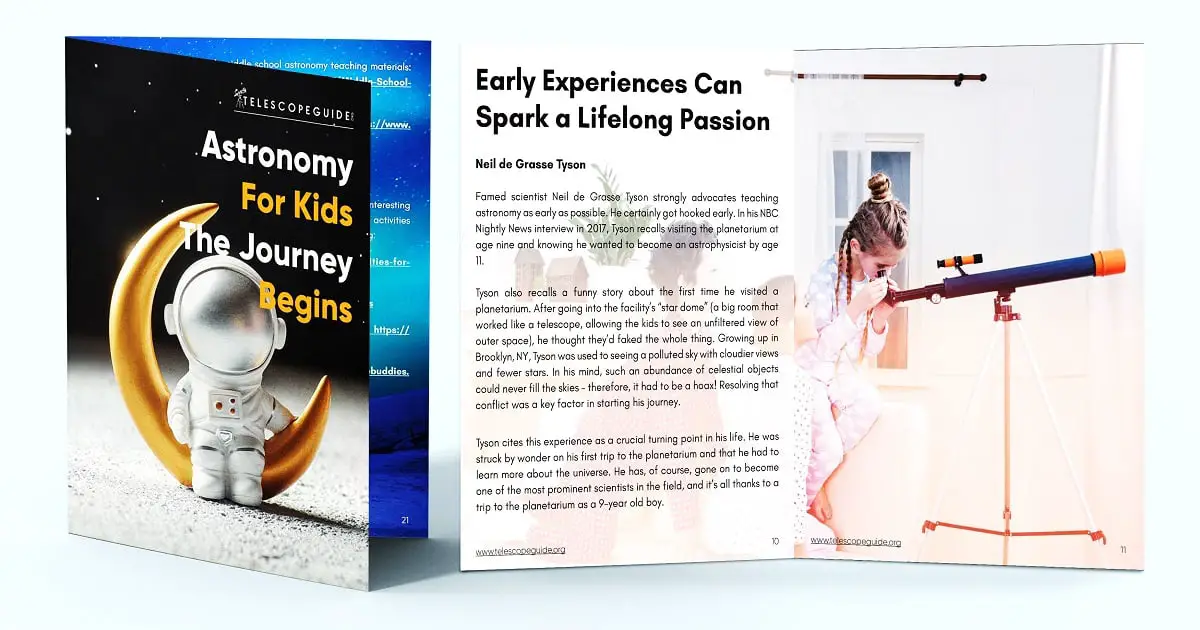 astronomy for kids booklet mockup cover